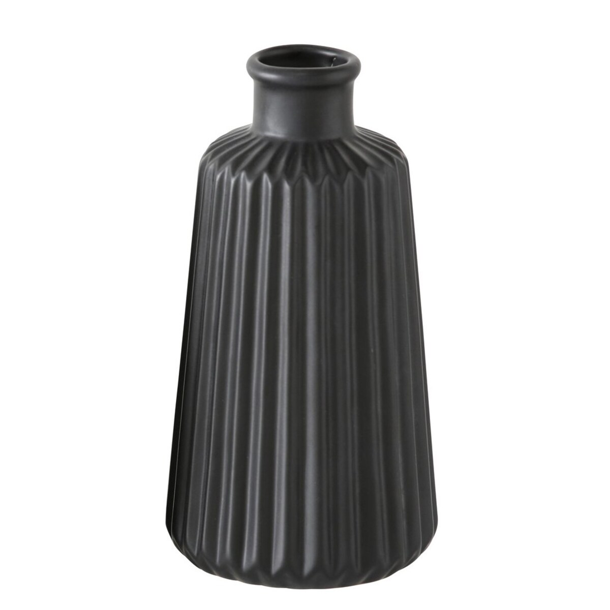 Dekoracyjny wazon ceramiczny w prążki ESKO