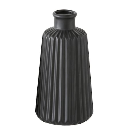 Dekoracyjny wazon ceramiczny w prążki ESKO