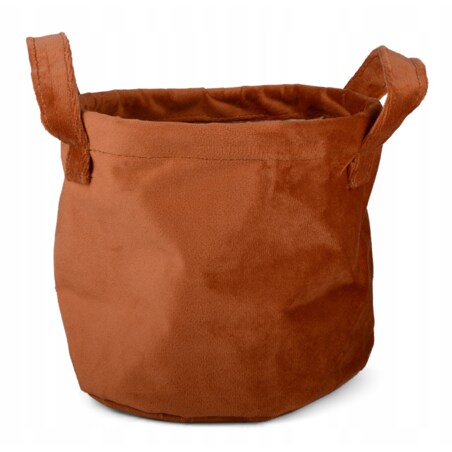 ORGANIZER AKSAMITNY na półkę KOLOR RDZAWY śr. 16cm