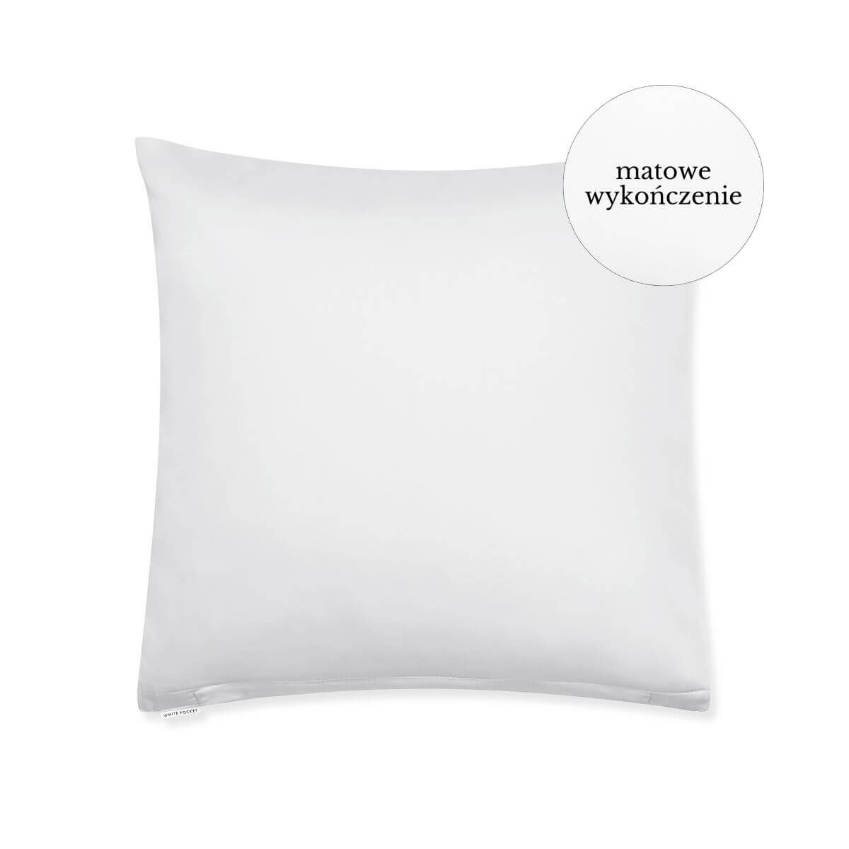 Poszewka perkalowa pure white 70 x 80 cm