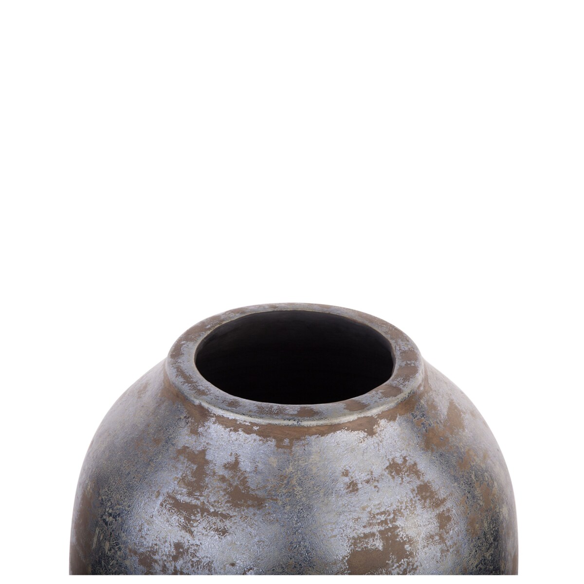 Wazon dekoracyjny z terakoty szary LORCA