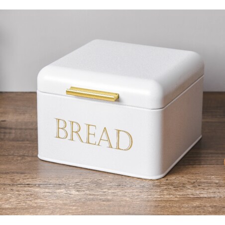 SANDY Chlebak 20x20xh14cm biały COOKINI