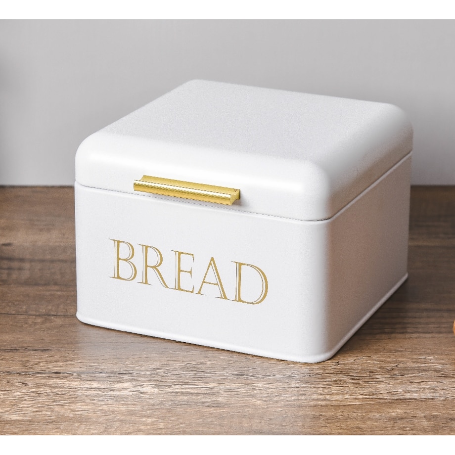 SANDY Chlebak 20x20xh14cm biały COOKINI