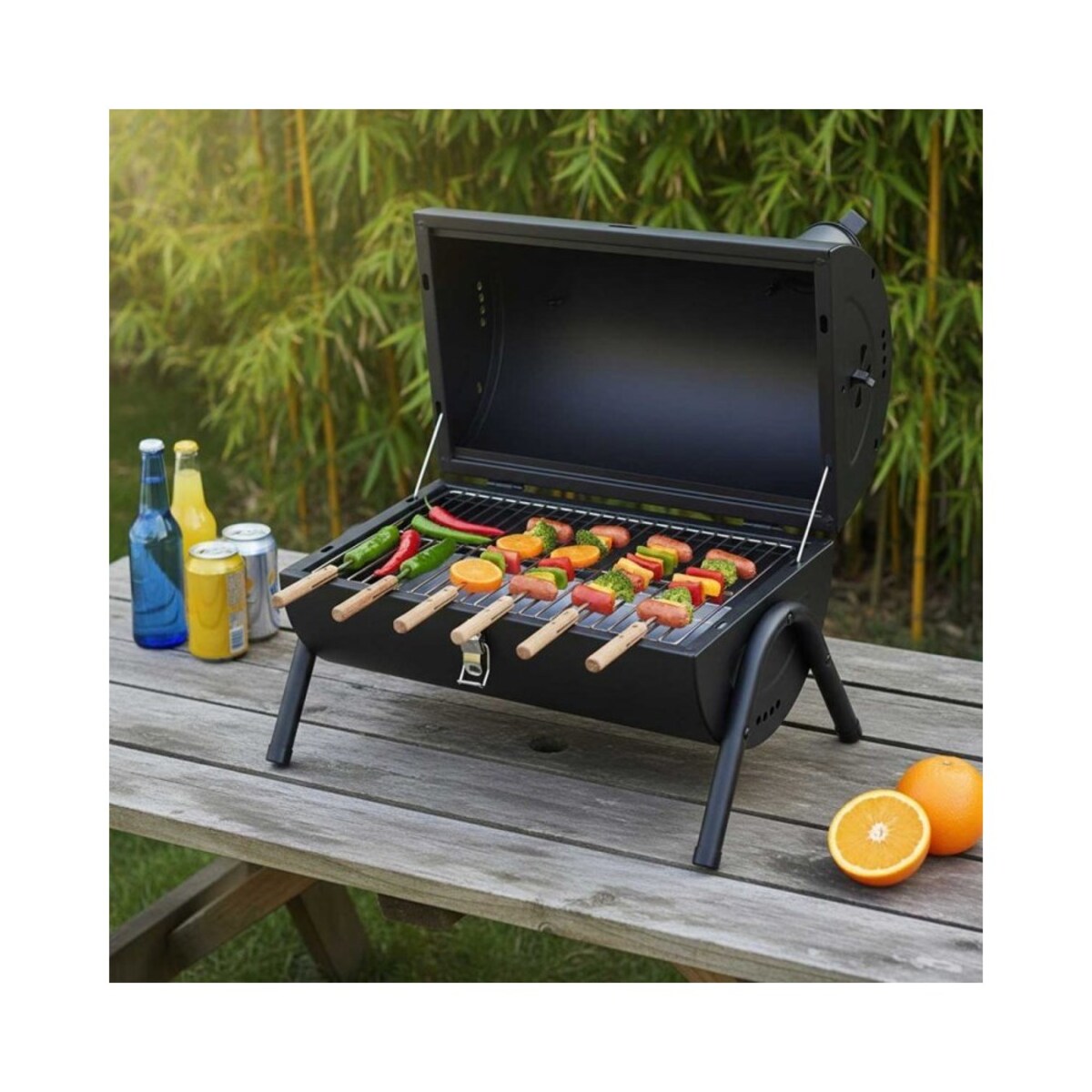 Grill ogrodowy, węglowy, przenośny, turystyczny, KINGHOFF