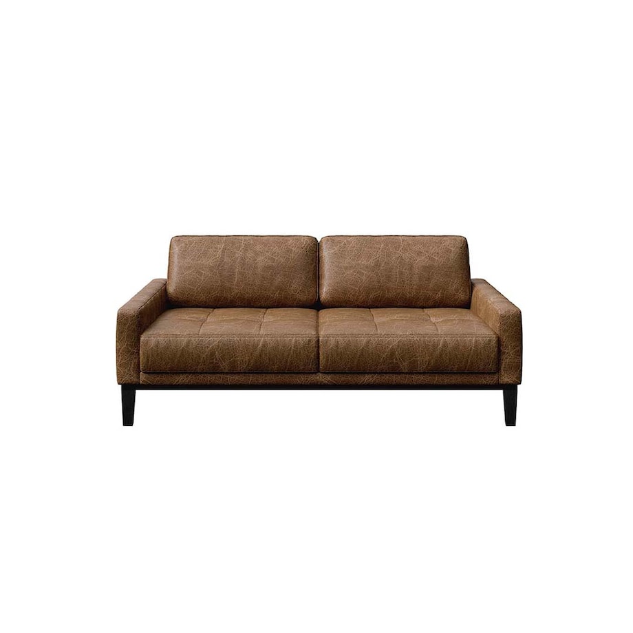 Sofa 2-osobowa Musso - brązowa vintage
