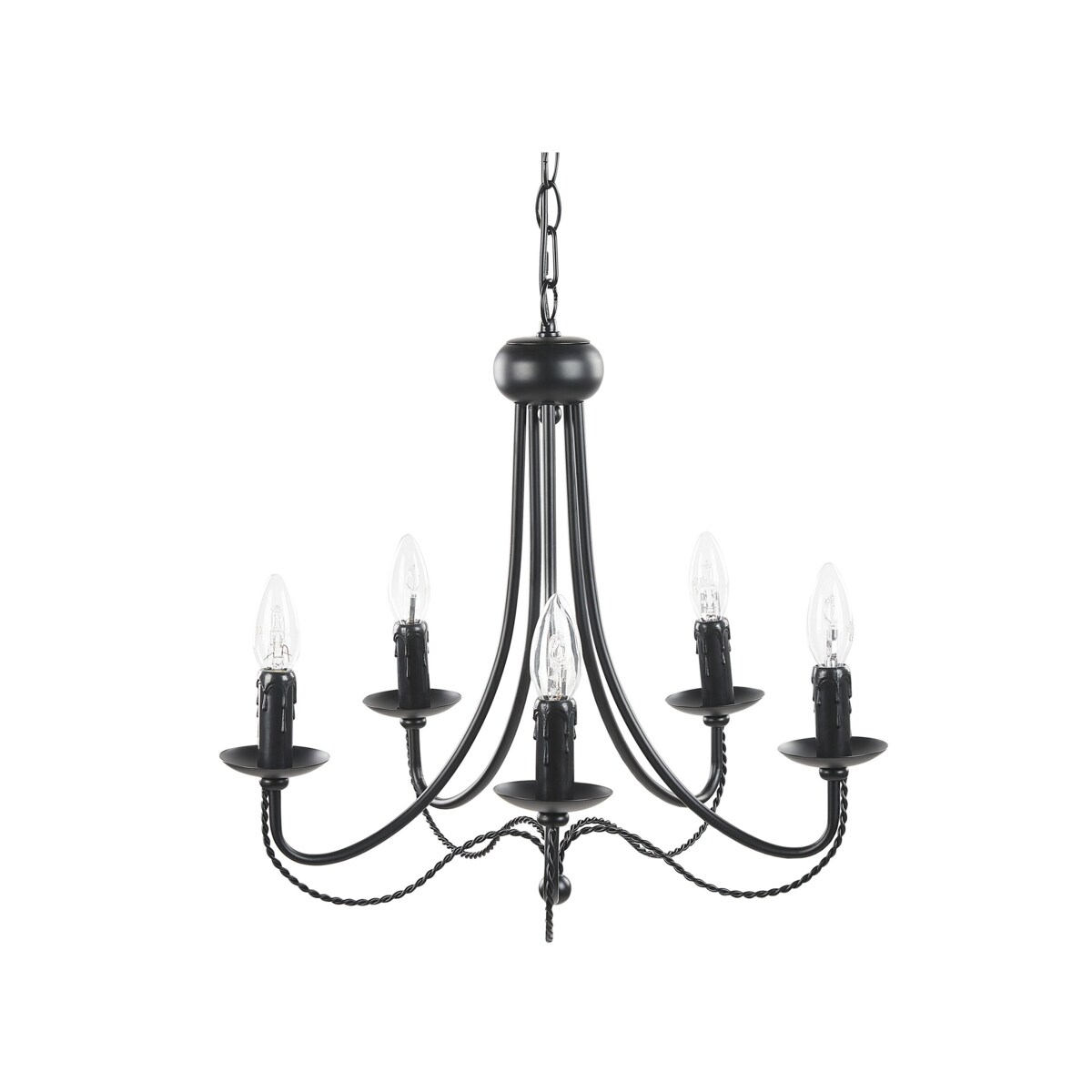 Żyrandol metalowy czarny DABUS