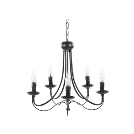 Żyrandol metalowy czarny DABUS