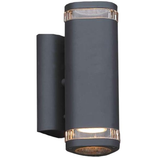 Elewacyjna LAMPA zewnętrzna NOELL 238 Italux IP44 ścienna OPRAWA kinkiet do ogrodu tuba outdoor grafitowa