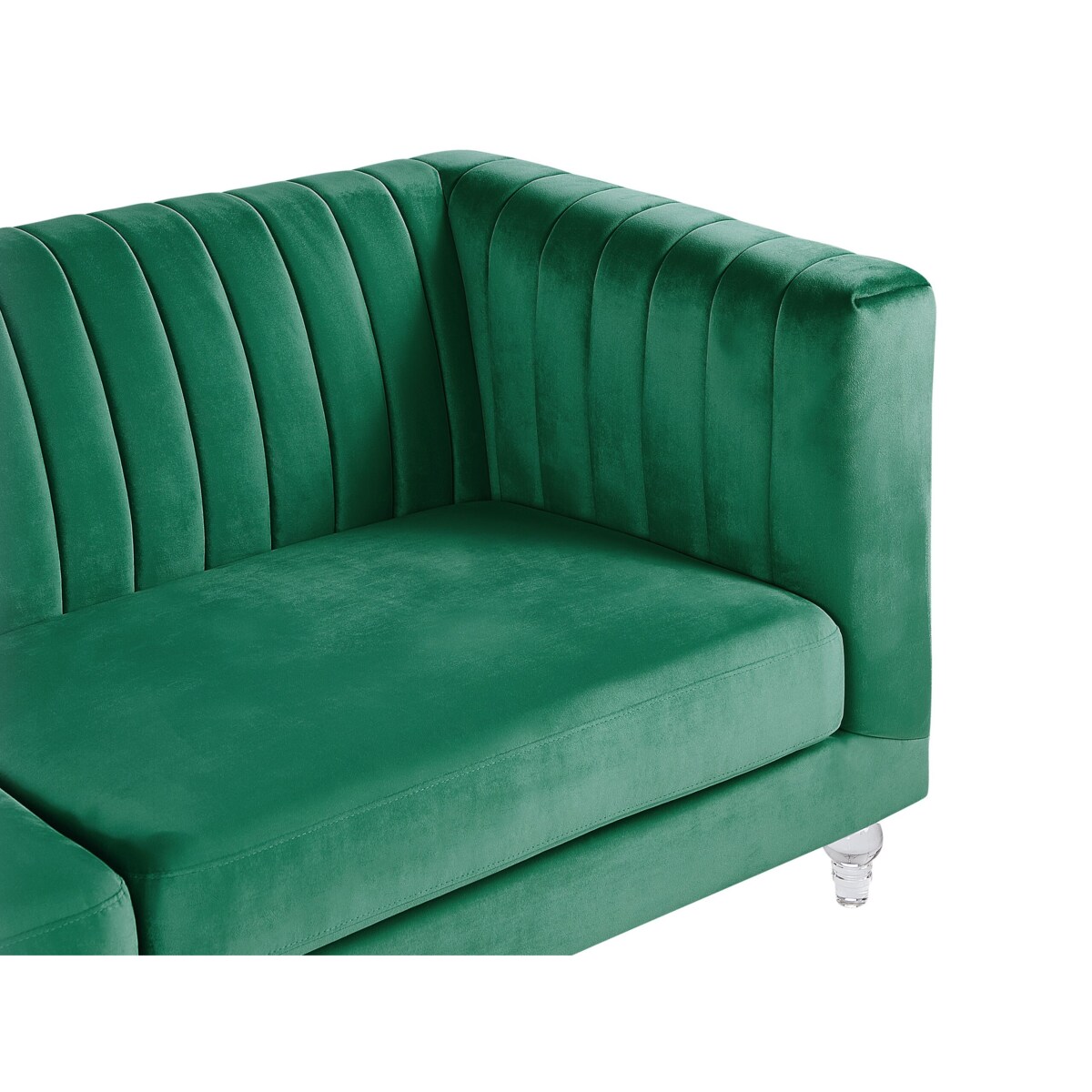 Sofa 3-osobowa welurowa zielona ARVIKA