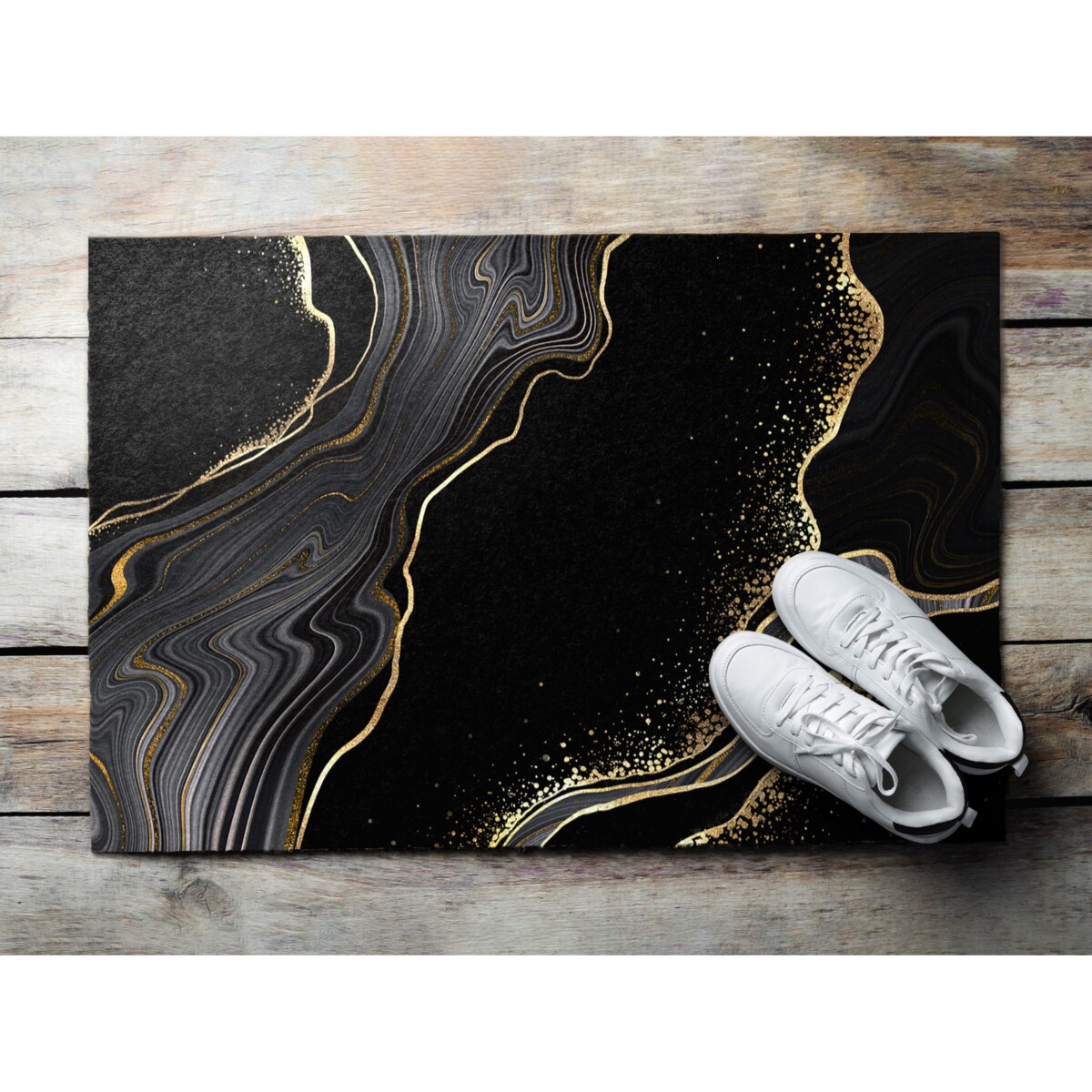 Wycieraczka zewnętrzna Czarny marmur 60x40cm