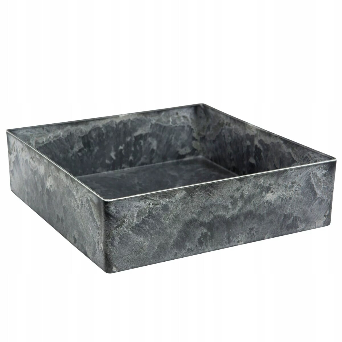 DONICZKA NA BONSAI 25x25cm KWADRATOWA NISKA PŁYTKA IMITACJA MARMURU DUŻA