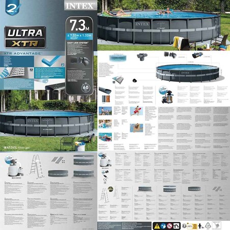 Intex Basen Ultra XTR ze stelażem, okrągły, 732x132 cm, 26340GN