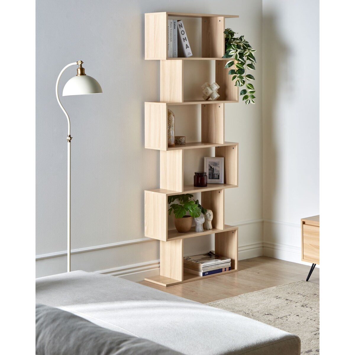 Regał 6 półki VALDOSA 190 cm Jasnobrązowy