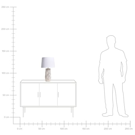 Lampa stołowa PATUCA Ceramika Biały