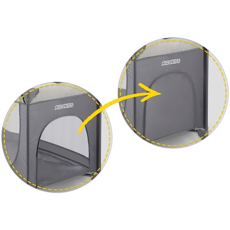 Łóżeczko turystyczne dla dziecka składane podróżne kojec Ricokids + materac + torba