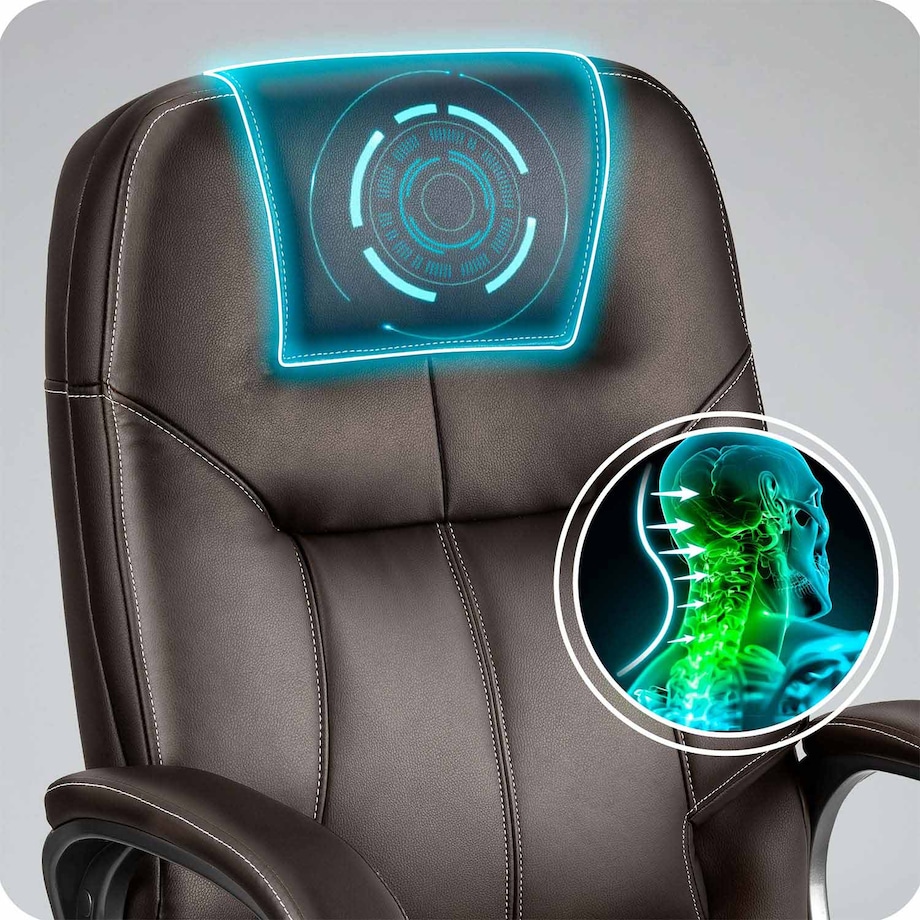 Fotel biurowy Sofotel 355 ciemny brąz - dark brown