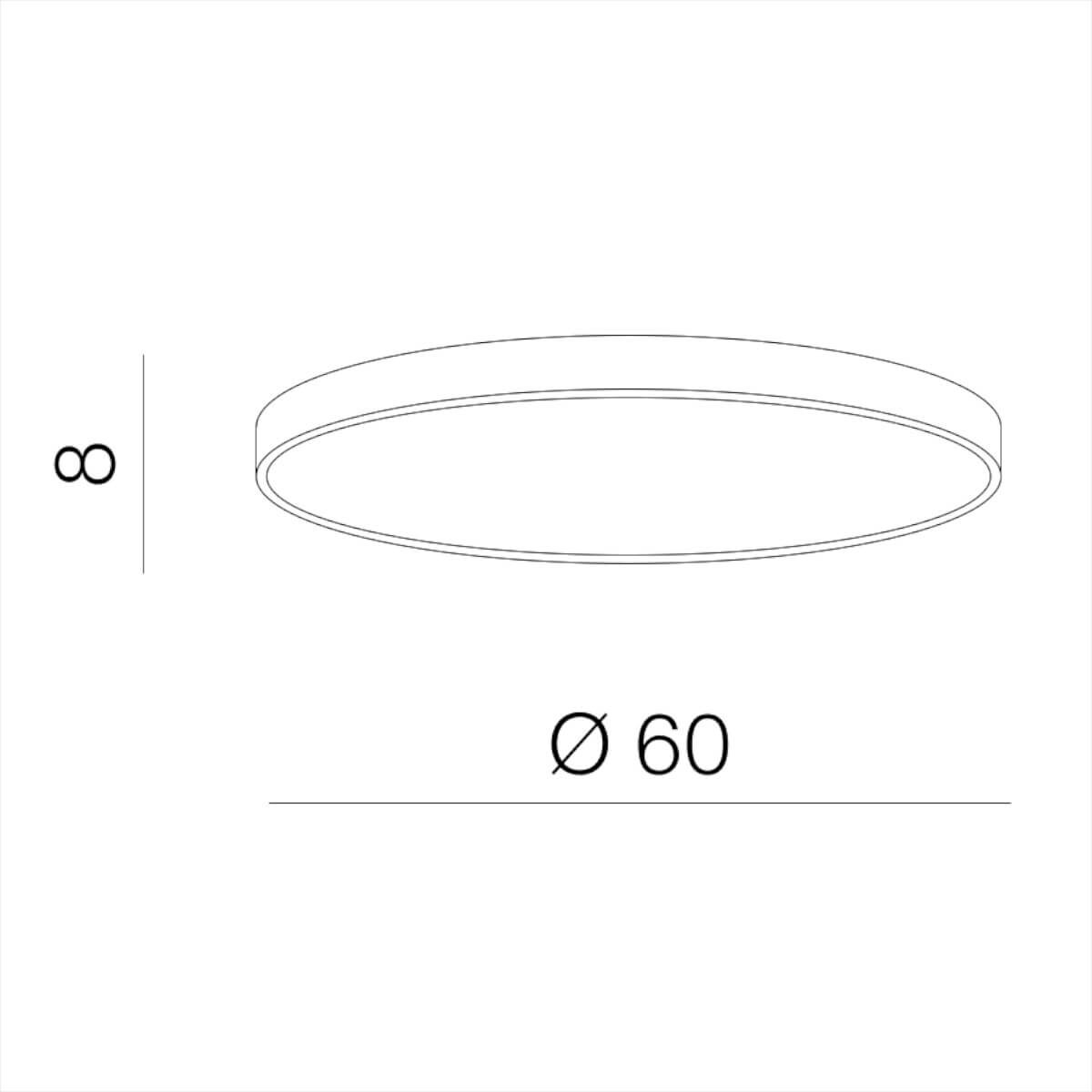 Lampa sufitowa Marcello AZ5081 LED 60W do łazienki biała