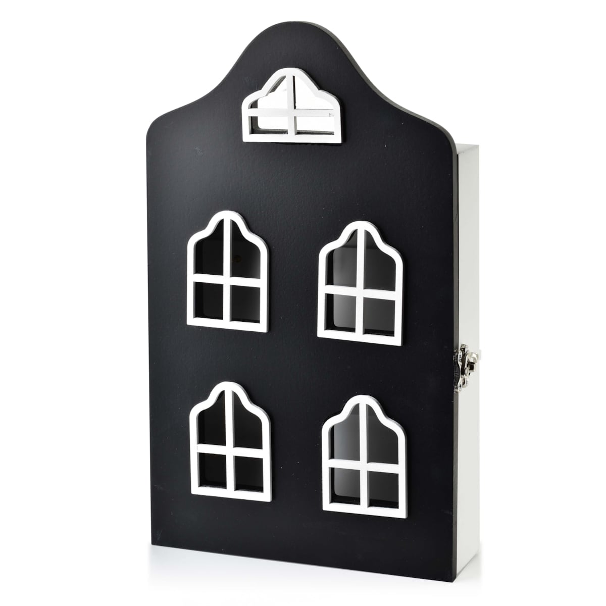 STACY Skrzynka na klucze 17,5x5,5x29,5cmDomek czarny