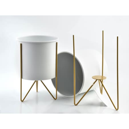 SWEN WHITE&GOLD Kpl. 2 osłonek18xh26cm/16xh23cm