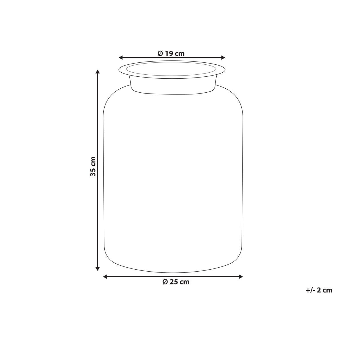 Wazon na kwiaty jasnozielony VINDALOO