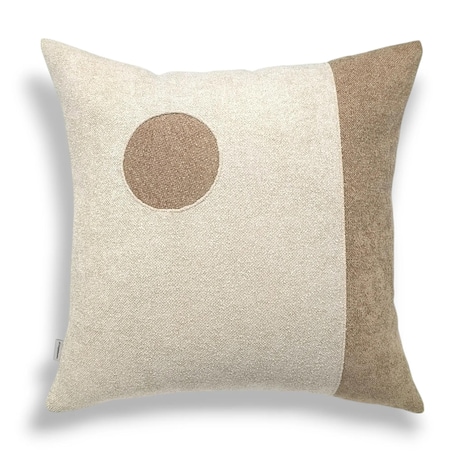 Minimalistyczne poduszki dekoracyjne - kremowy zestaw Ronda