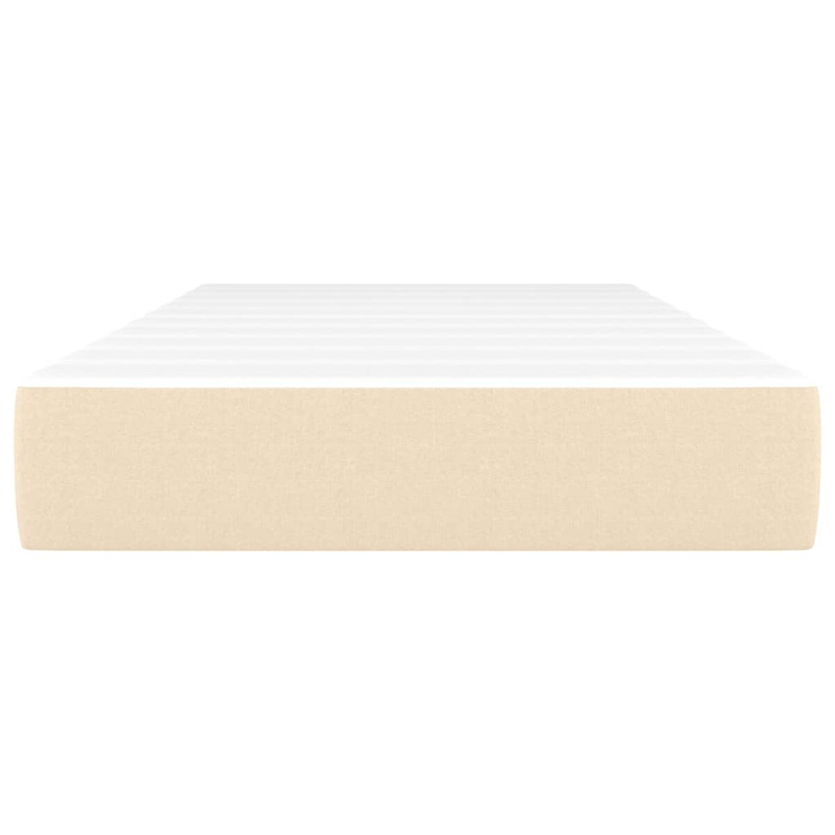 vidaXL Materac kieszeniowy, kremowy, 120x190x20 cm, tkanina
