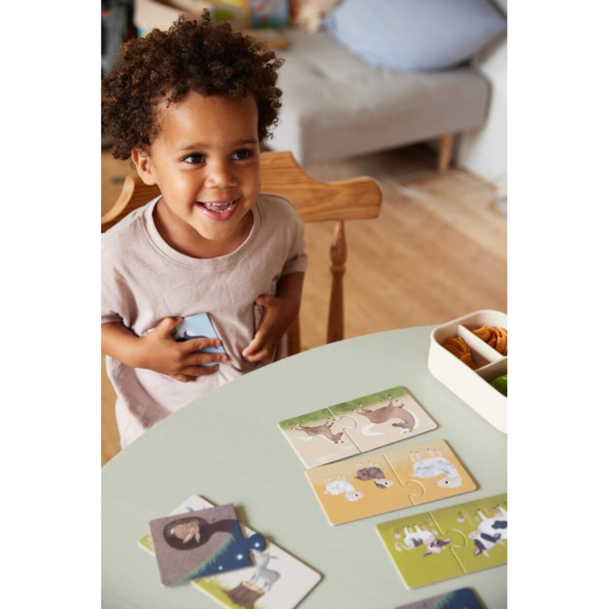 Filibabba Puzzle Mama i dziecko Farm Animals