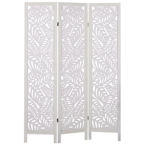 3-panelowy parawan pokojowy MELAGO Biały 122 cm 170 cm