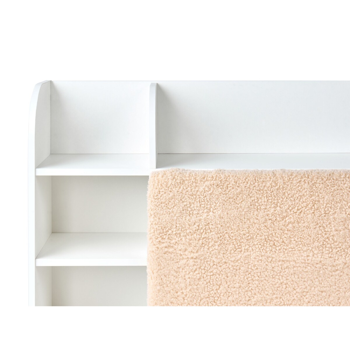 Łóżko z szufladami BIZOU 160 x 200 cm Biały