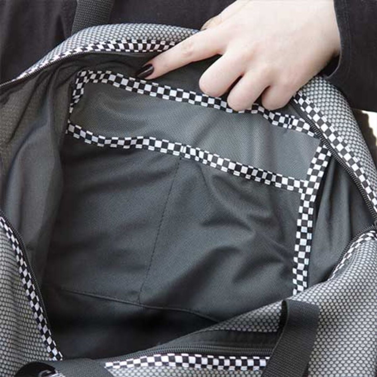 Torba na siłownię 64x34 cm wzór kratka