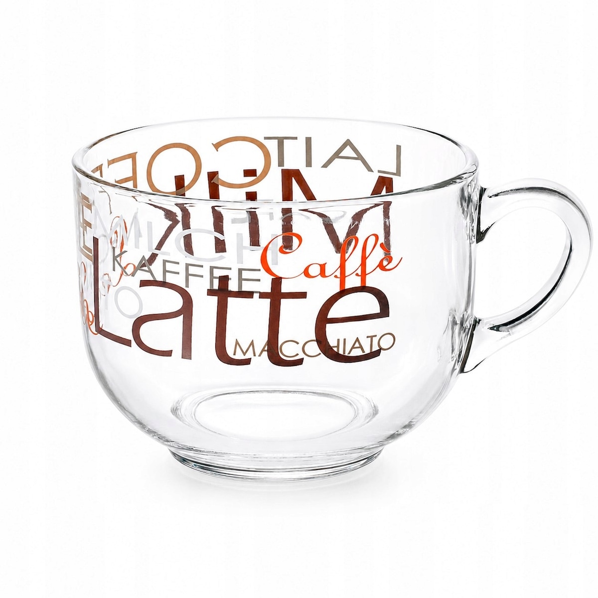 Filiżanka szklanka duży szklany kubek 700 ml na napoje kawę jumbo tazzone