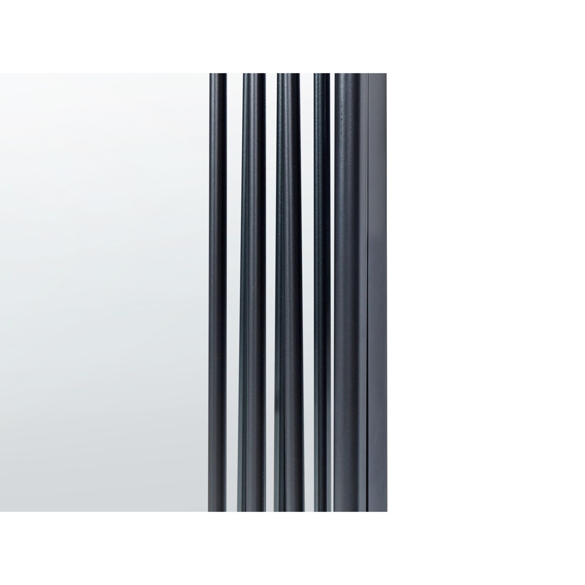 Lustro ścienne metalowe 45 x 146 cm czarne AJAIN