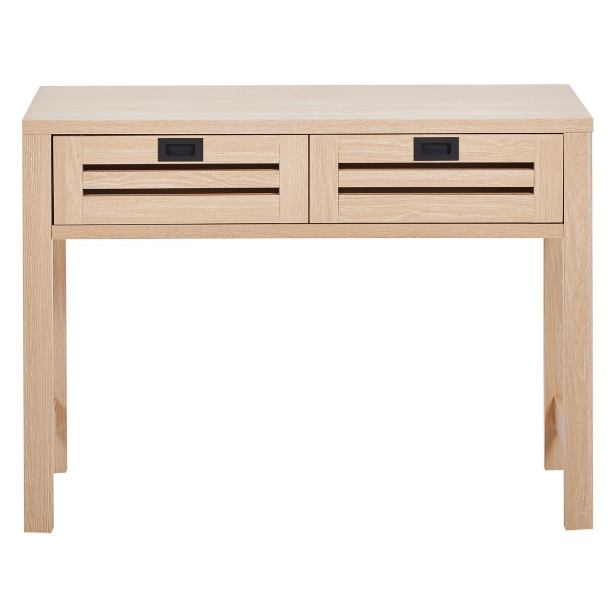 Konsola 2 szuflady jasne drewno RANDA