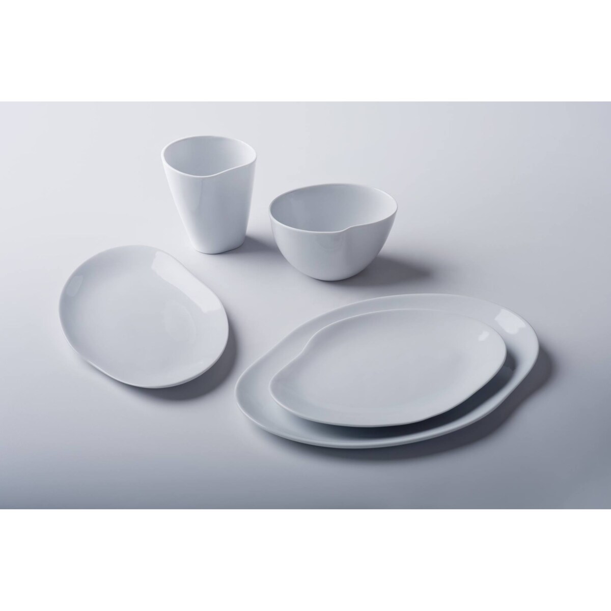 Zestaw 2 talerzy Craft biały CDC1