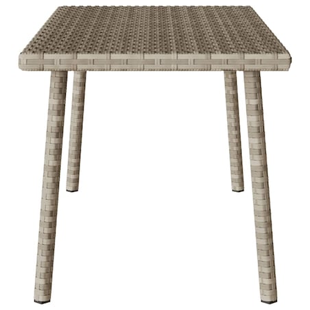 vidaXL Stolik kawowy ogrodowy prostokątny jasnoszary 80x40x37 cm