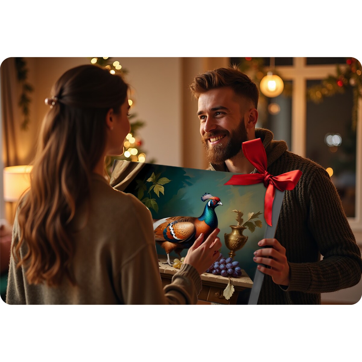 Malowanie po numerach obraz z ramą 40x50 Bażant Massido