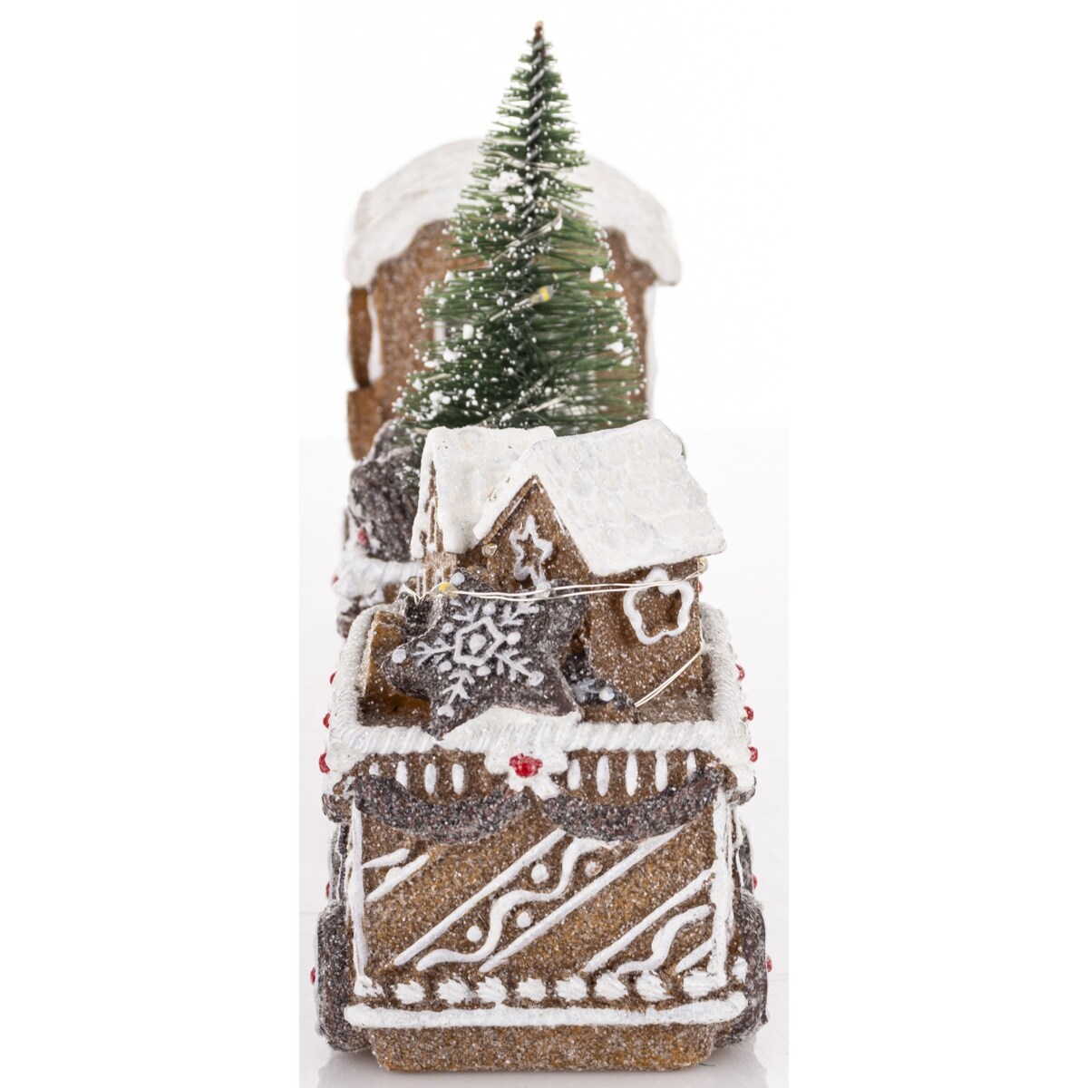 Dekoracja - pociąg piernikowy LED 19x45x10,5 cm TRENA