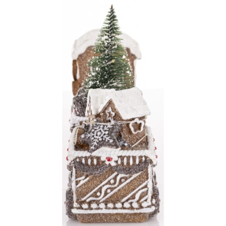 Dekoracja - pociąg piernikowy LED 19x45x10,5 cm TRENA