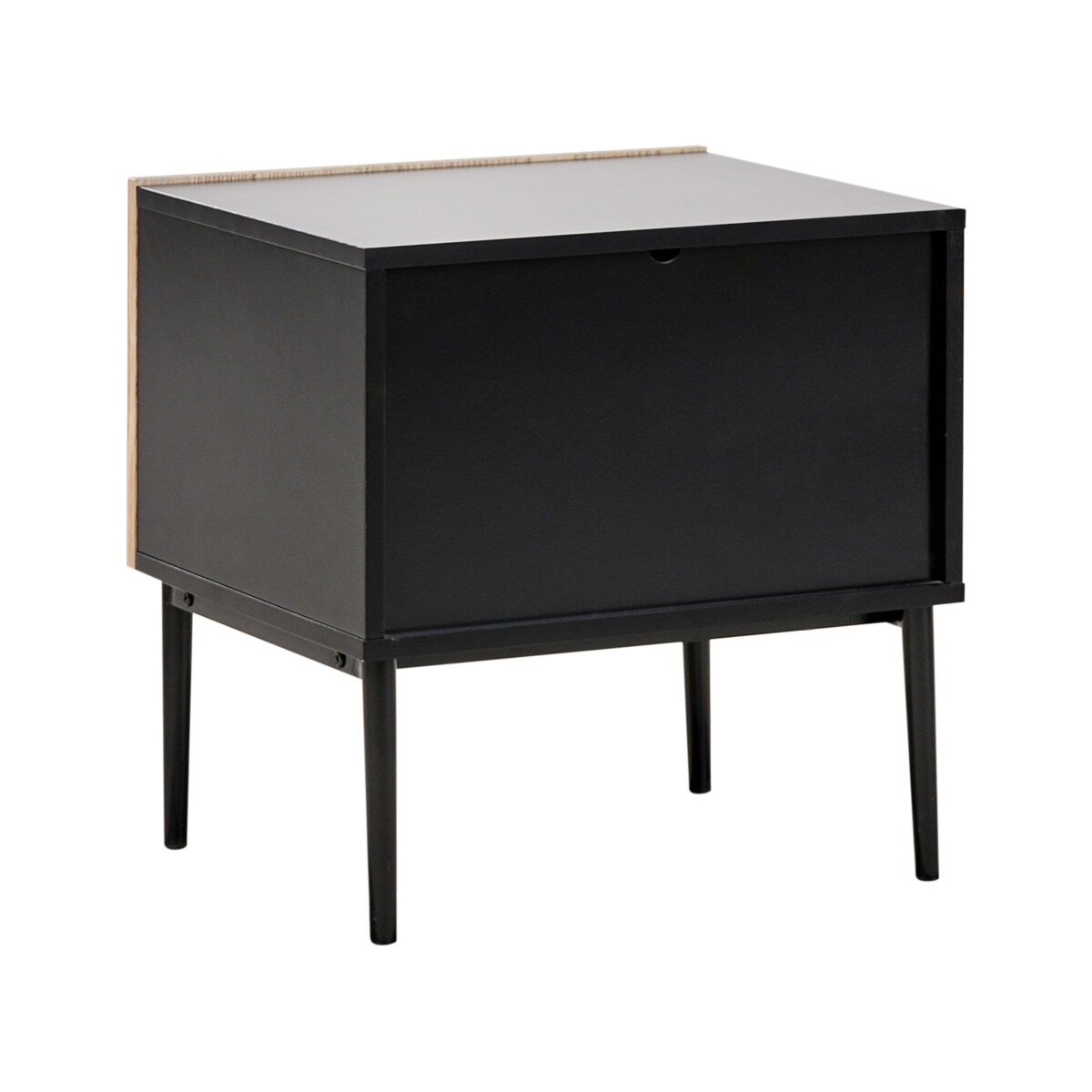 Szafka nocna BLYTHE Drewno Brązowy/ czarny