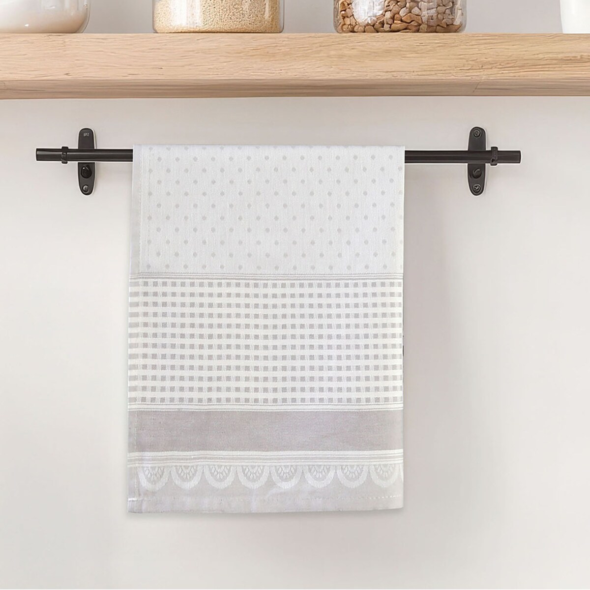 Ścierka bawełniana kuchenna 50x70 Zefirek jasno szara