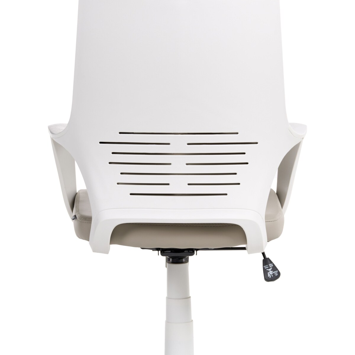 Krzesło biurowe DELIGHT Ekoskóra Beżowoszary