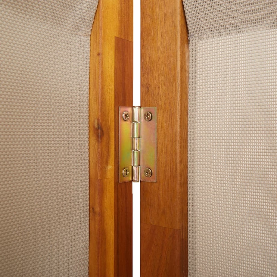 vidaXL Parawan 6-panelowy, taupe, 420x180 cm
