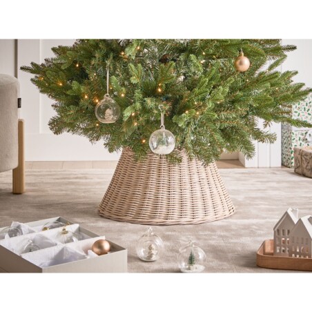 Osłonka pod choinkę FLOCON Rattan Jasnobrązowy 47 cm