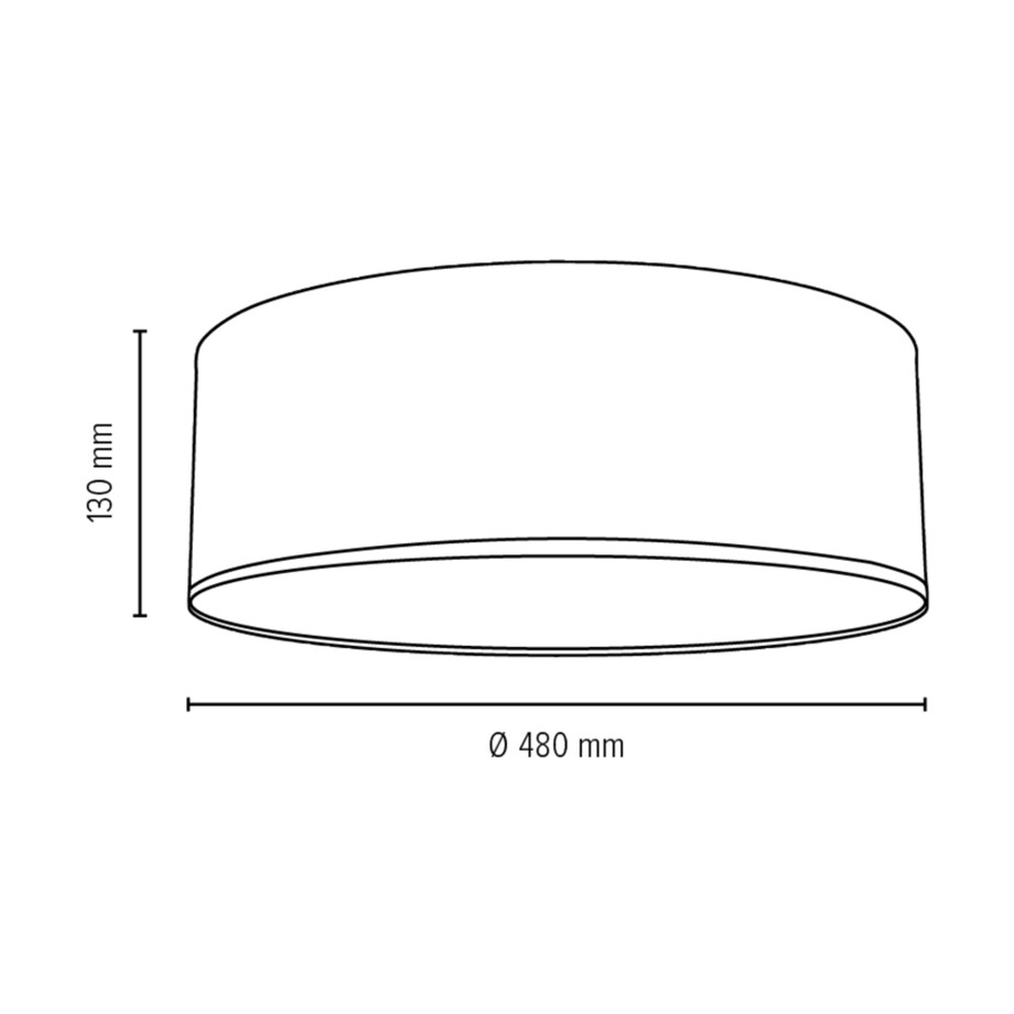 Lampa Sufitowa BRITOP Lighting 1xLED 30W Wielokolorowa Tkanina w Nowoczesnym Stylu, Polski Producent, 1 szt.