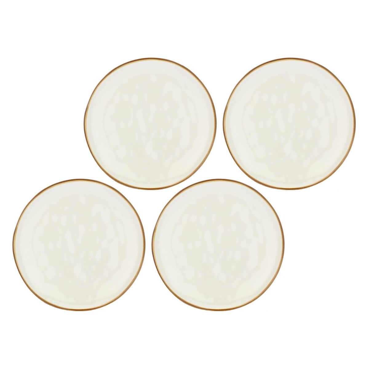 Zestaw 4 talerzy do sałatek Concerto Avorio - Kość słoniowa, 20 cm