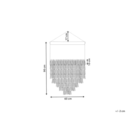 Dekoracja ścienna z frędzlami biała THUL