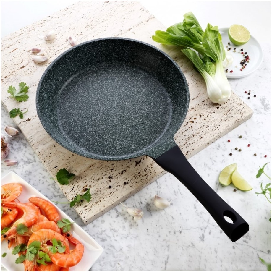 Patelnia do smażenia 28cm indukcja granitowa nieprzywierająca TIROSS