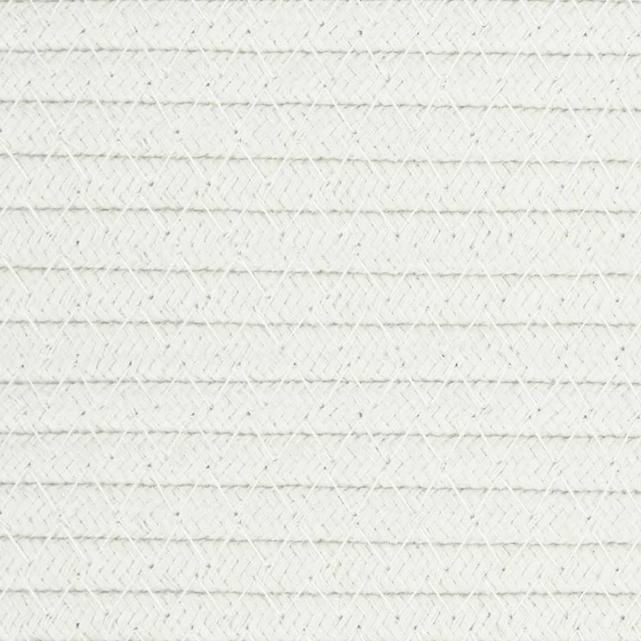 vidaXL Kosz na pranie, szaro-biały, Ø55x36 cm, bawełna