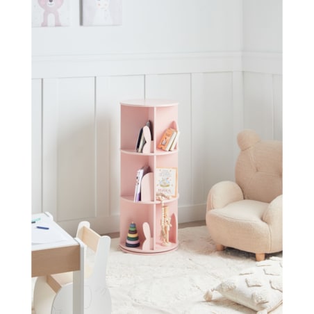 Obrotowy regał CANEY MDF 94 cm Pastelowy róż