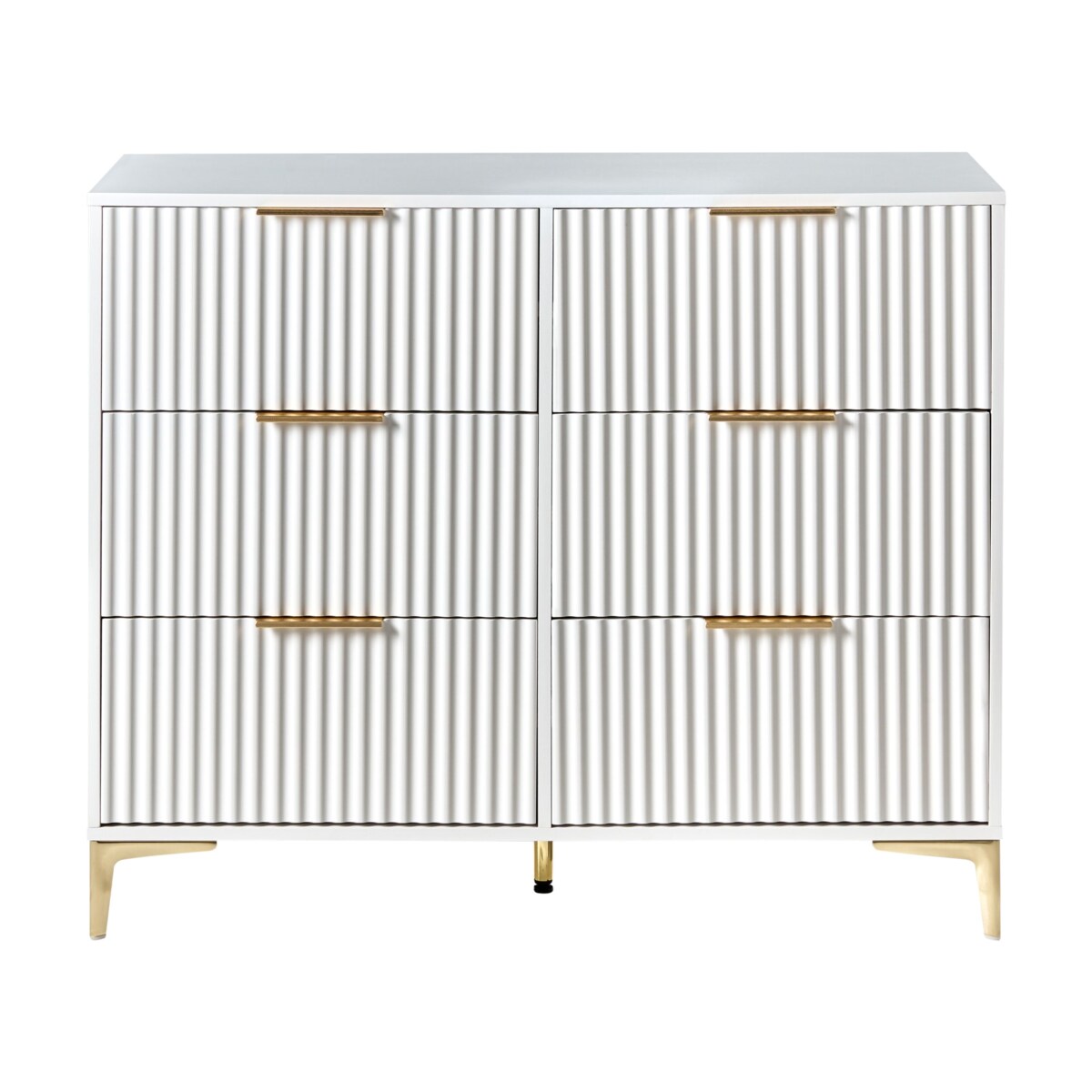 Komoda 6 szuflad WALCOTT Biały